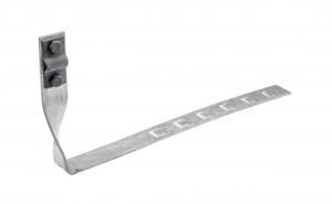 Horganyzott tetőcserép tartó, állítható, csavart, Hossz=280mm (2xM6-os csavar) Villamossági termékek