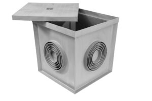 Földbe ásható kábelakna doboz, nagy méretű Villamossági termékek