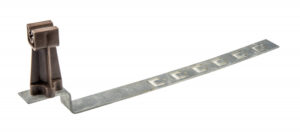 Tetőcserép tartó, állítható, Hossz=325mm, horganyzott, (vezeték átmérő: 8mm) Villamossági termékek