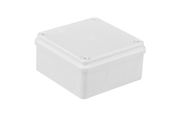 Kötődoboz, sima oldalfalú, fehér, 100x100x50mm, IP65 S-BOX kötődobozok