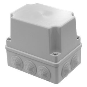 Kötődoboz, 10 gumi bevezetővel, magasított, 150x110x140mm, IP65 Membrános S-BOX kötődobozok
