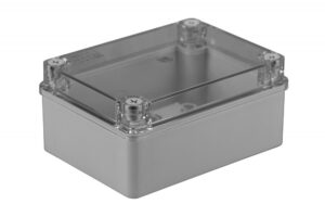 Kötődoboz, sima oldalfalú, átlátszó fedél, 150x110x70mm, IP65 S-BOX kötődobozok