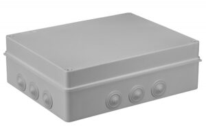 Kötődoboz, 12 gumi bevezetővel, 380x300x120mm, IP65 Membrános S-BOX kötődobozok