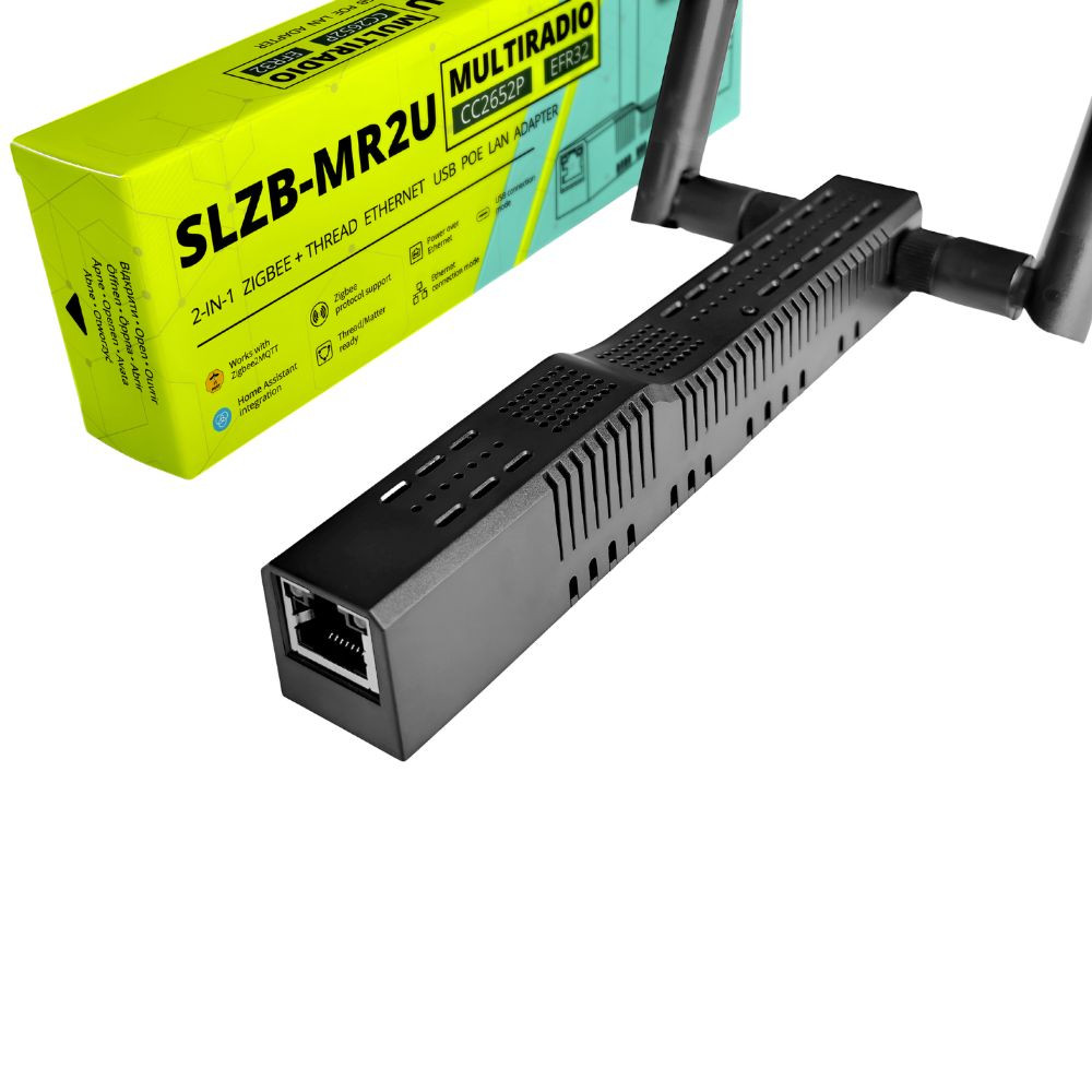 SMLIGHT SLZB-MR2U – Zigbee, Matter over Thread, Ethernet, PoE, USB, Wi-Fi adapter, fekete (CC2652P + EFR32MG21) átjáró / központi egység SMLIGHT SLZB-MR2U – Zigbee, Matter over Thread, Ethernet, PoE, USB, Wi-Fi adapter, fekete (CC2652P + EFR32MG21) átjáró / központi egység