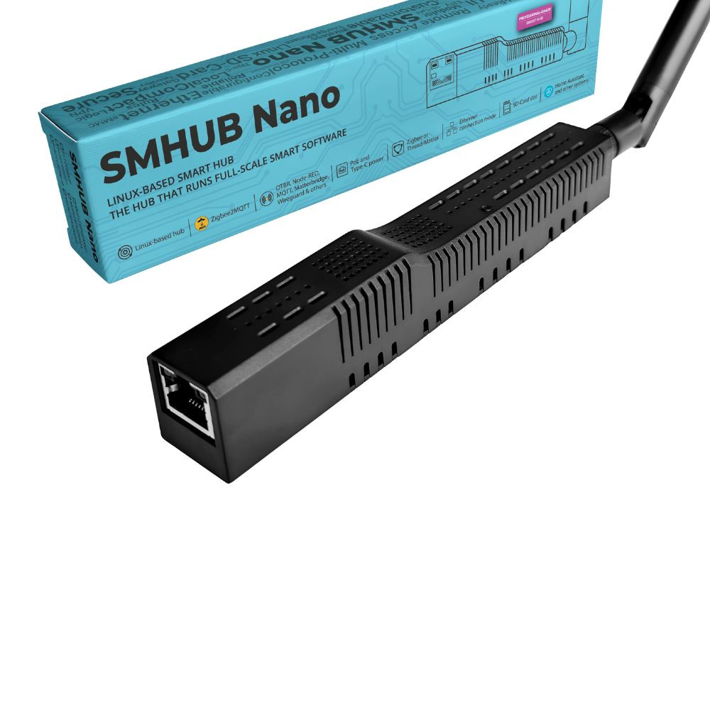 SMLIGHT SMHUB Nano MG24 – Zigbee, Ethernet, PoE, USB, Wi-Fi adapter (EFR32MG24) átjáró / központi egység SMLIGHT SMHUB Nano MG24 – Zigbee, Ethernet, PoE, USB, Wi-Fi adapter (EFR32MG24) átjáró / központi egység