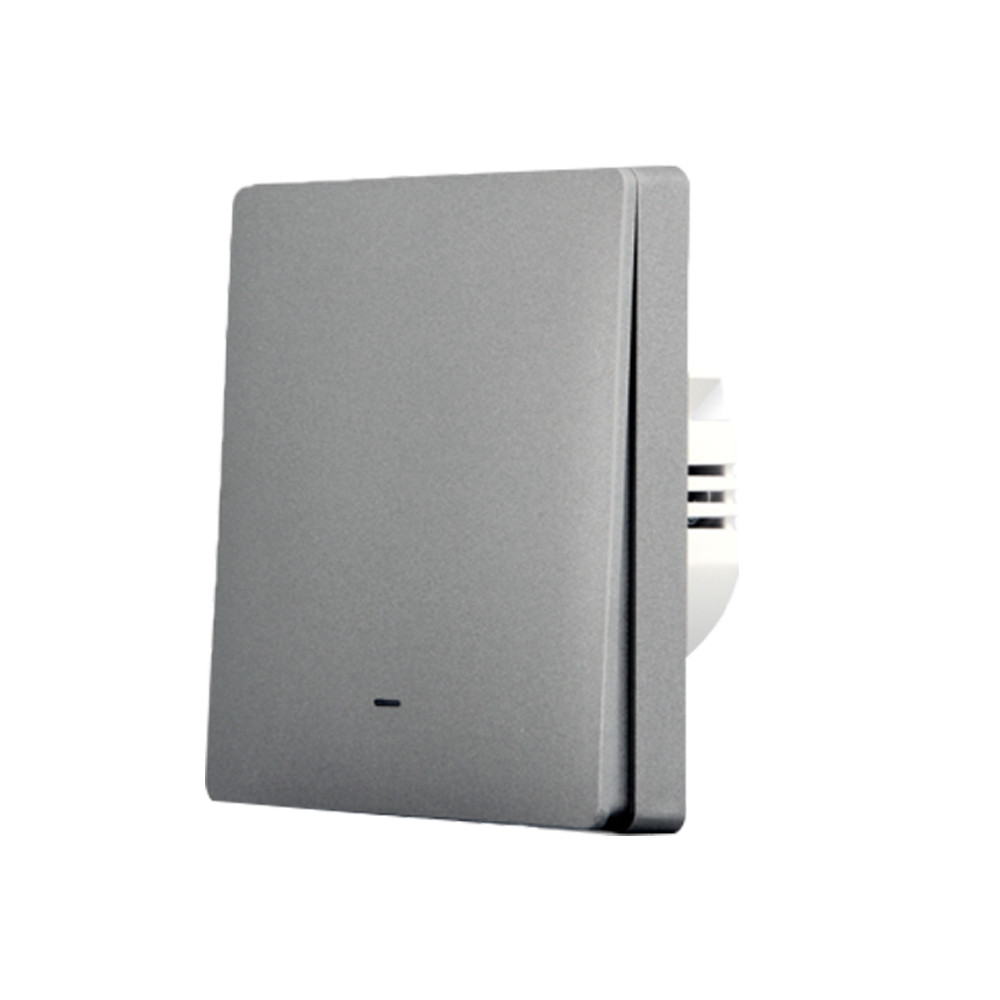 SmartWise B61 UNI Zigbee 3.0 + RF, univerzális bekötésű, 1 áramkörös, fizikai nyomógombos okos villanykapcsoló, szürke fali kapcsoló B6 UNI 1-GANG Zigbee+RF433 SmartWise B61 UNI Zigbee 3.0 + RF, univerzális bekötésű, 1 áramkörös, fizikai nyomógombos okos villanykapcsoló, szürke fali kapcsoló B6 UNI 1-GANG Zigbee+RF433