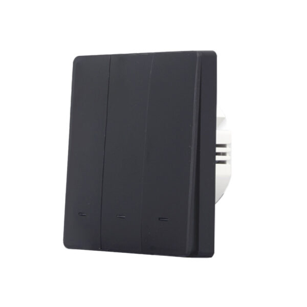 SmartWise B63 UNI Wi-Fi + eWeLink-Remote, univerzális bekötésű, 3 áramkörös, fizikai nyomógombos okos villanykapcsoló, fekete fali kapcsoló B6 UNI 3-GANG Wi-Fi+eWeLink-Remote SmartWise B63 UNI Wi-Fi + eWeLink-Remote, univerzális bekötésű, 3 áramkörös, fizikai nyomógombos okos villanykapcsoló, fekete fali kapcsoló B6 UNI 3-GANG Wi-Fi+eWeLink-Remote