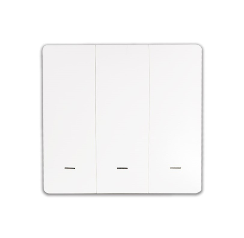 SmartWise BEREM3, 3 gombos vezeték nélküli eWeLink-Remote kapcsoló, fehér előlappal Okosotthon SmartWise BEREM3, 3 gombos vezeték nélküli eWeLink-Remote kapcsoló, fehér előlappal Okosotthon