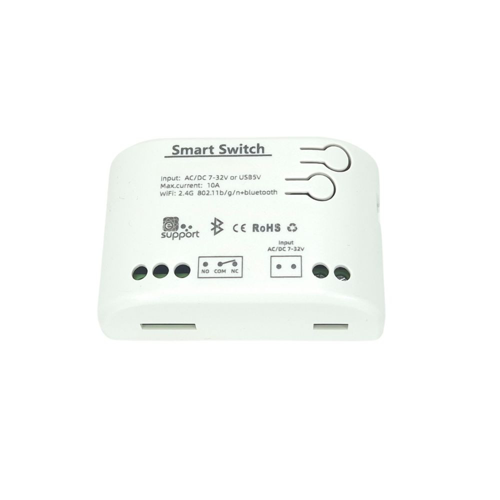 SmartWise 5V-32V egy áramkörös, Wi-Fi+Bluetooth NO/NC okosrelé kapcsolórelé SmartWise 5V-32V egy áramkörös, Wi-Fi+Bluetooth NO/NC okosrelé kapcsolórelé