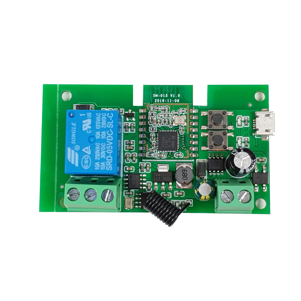 SmartWise 5V-32V egy áramkörös, Zigbee + RF NO/NC okosrelé kapcsolórelé|garázskapu vezérlés SmartWise 5V-32V egy áramkörös, Zigbee + RF NO/NC okosrelé kapcsolórelé|garázskapu vezérlés