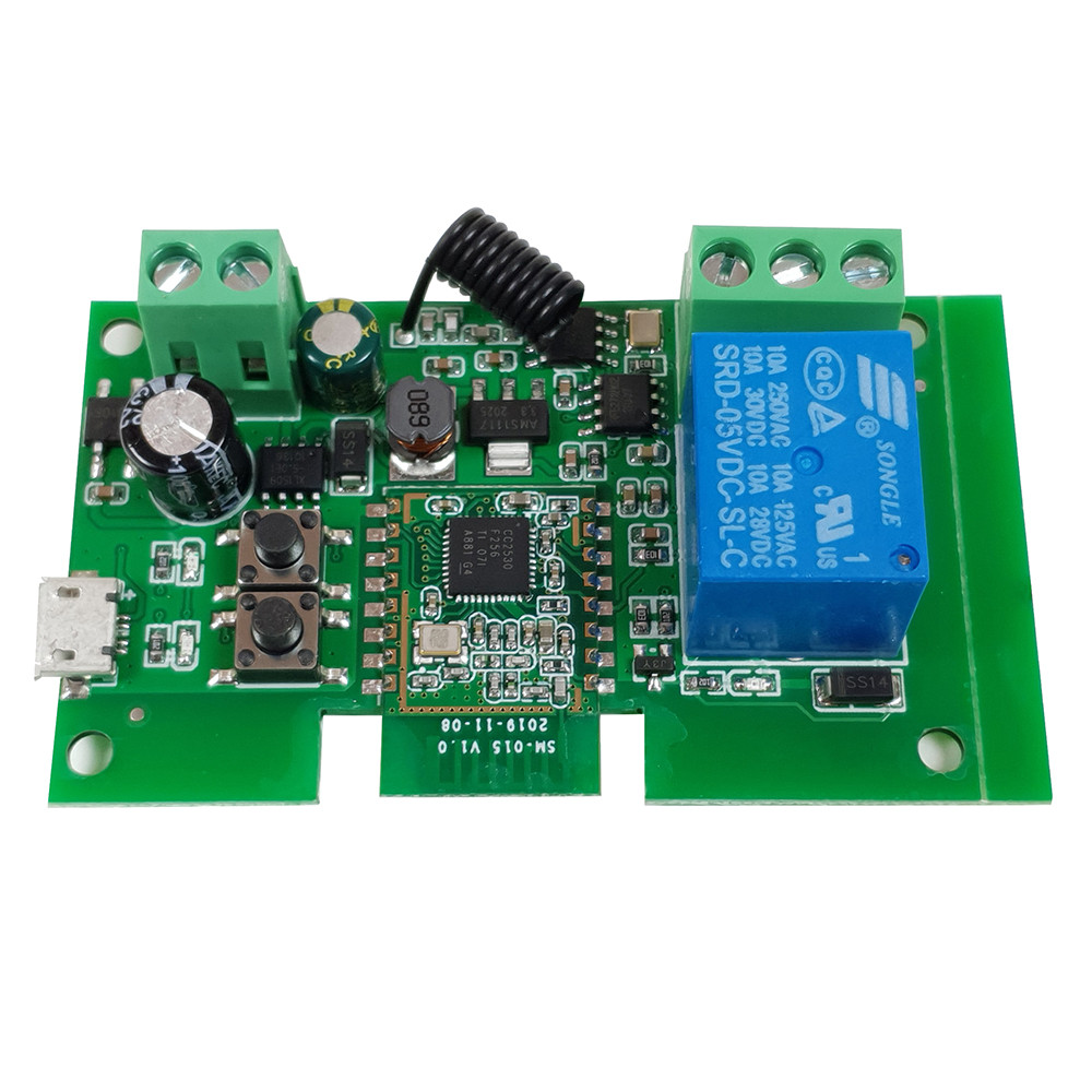SmartWise 5V-32V egy áramkörös, Zigbee + RF NO/NC okosrelé kapcsolórelé|garázskapu vezérlés SmartWise 5V-32V egy áramkörös, Zigbee + RF NO/NC okosrelé kapcsolórelé|garázskapu vezérlés