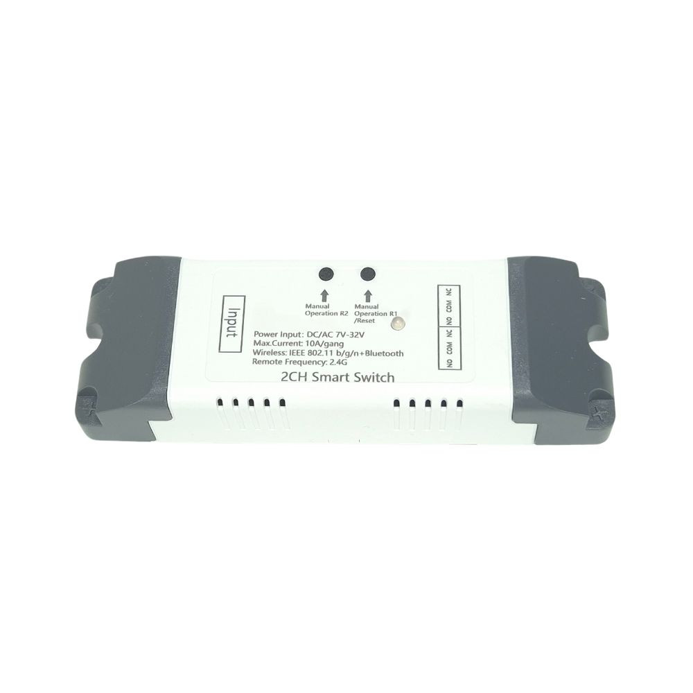 SmartWise 5V-32V két áramkörös, Wi-Fi+Bluetooth NO/NC okosrelé kapcsolórelé SmartWise 5V-32V két áramkörös, Wi-Fi+Bluetooth NO/NC okosrelé kapcsolórelé