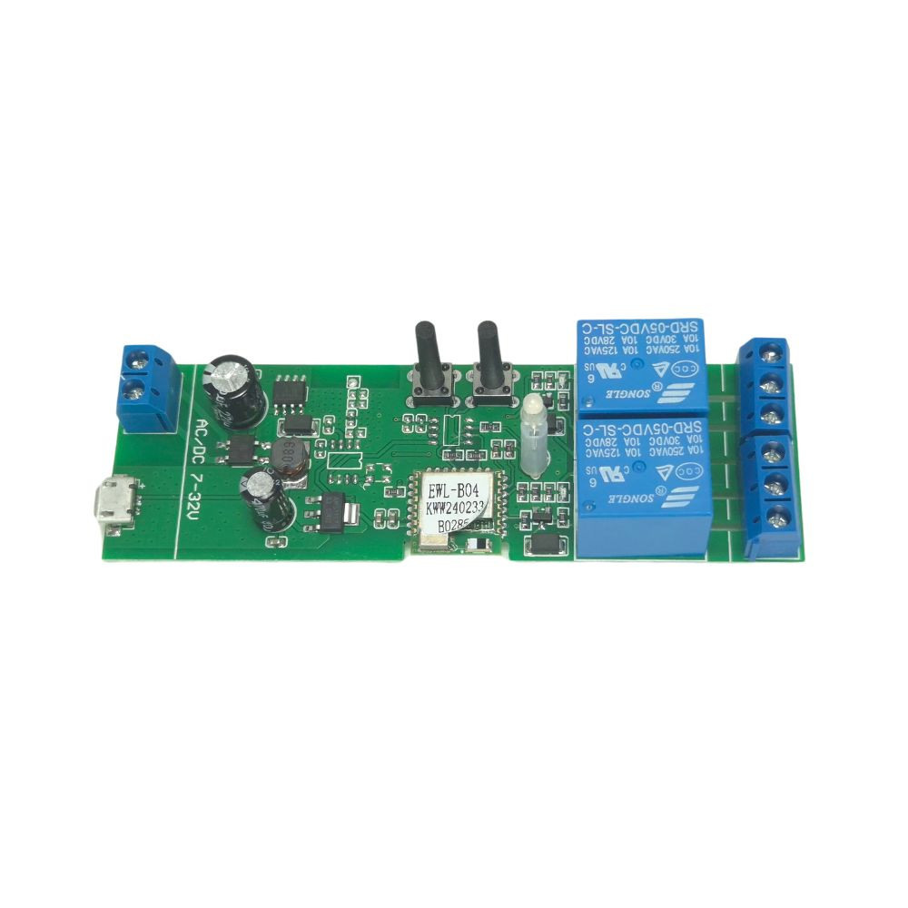 SmartWise 5V-32V két áramkörös, Wi-Fi+Bluetooth NO/NC okosrelé kapcsolórelé SmartWise 5V-32V két áramkörös, Wi-Fi+Bluetooth NO/NC okosrelé kapcsolórelé