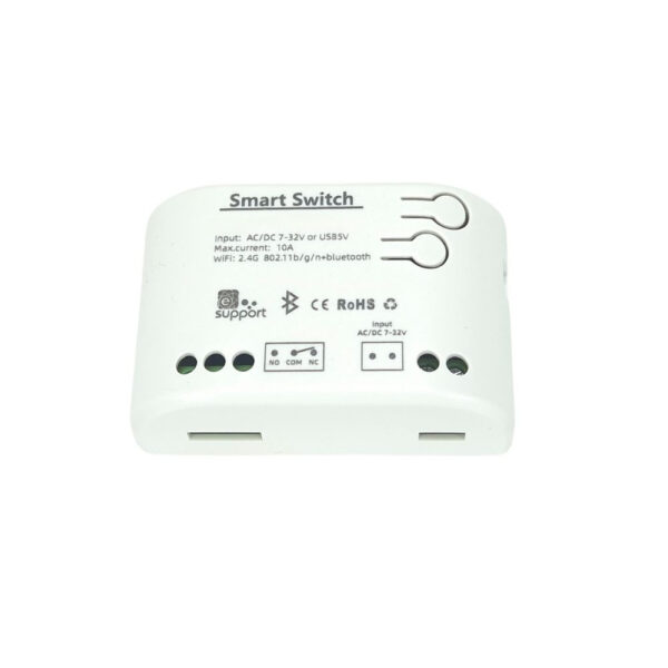 SmartWise 85V-250V AC egy áramkörös, Wi-Fi+Bluetooth NO/NC okosrelé kapcsolórelé|garázskapu vezérlés SmartWise 85V-250V AC egy áramkörös, Wi-Fi+Bluetooth NO/NC okosrelé kapcsolórelé|garázskapu vezérlés