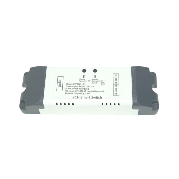 SmartWise 85V-250V AC két áramkörös, Wi-Fi+Bluetooth NO/NC okosrelé kapcsolórelé|garázskapu vezérlés SmartWise 85V-250V AC két áramkörös, Wi-Fi+Bluetooth NO/NC okosrelé kapcsolórelé|garázskapu vezérlés