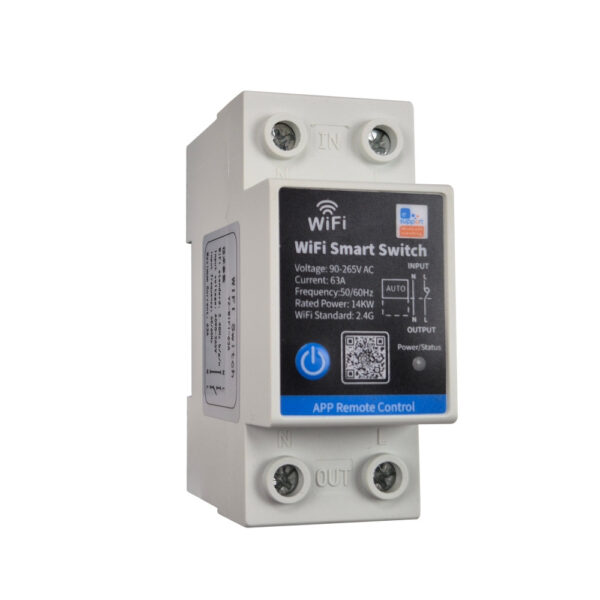 SmartWise DIN-63A DIN-sínre szerelhető, eWeLink app kompatibilis, Wi-Fi + eWeLink-Remote okos relé (63A) kapcsolórelé SmartWise DIN-63A DIN-sínre szerelhető, eWeLink app kompatibilis, Wi-Fi + eWeLink-Remote okos relé (63A) kapcsolórelé