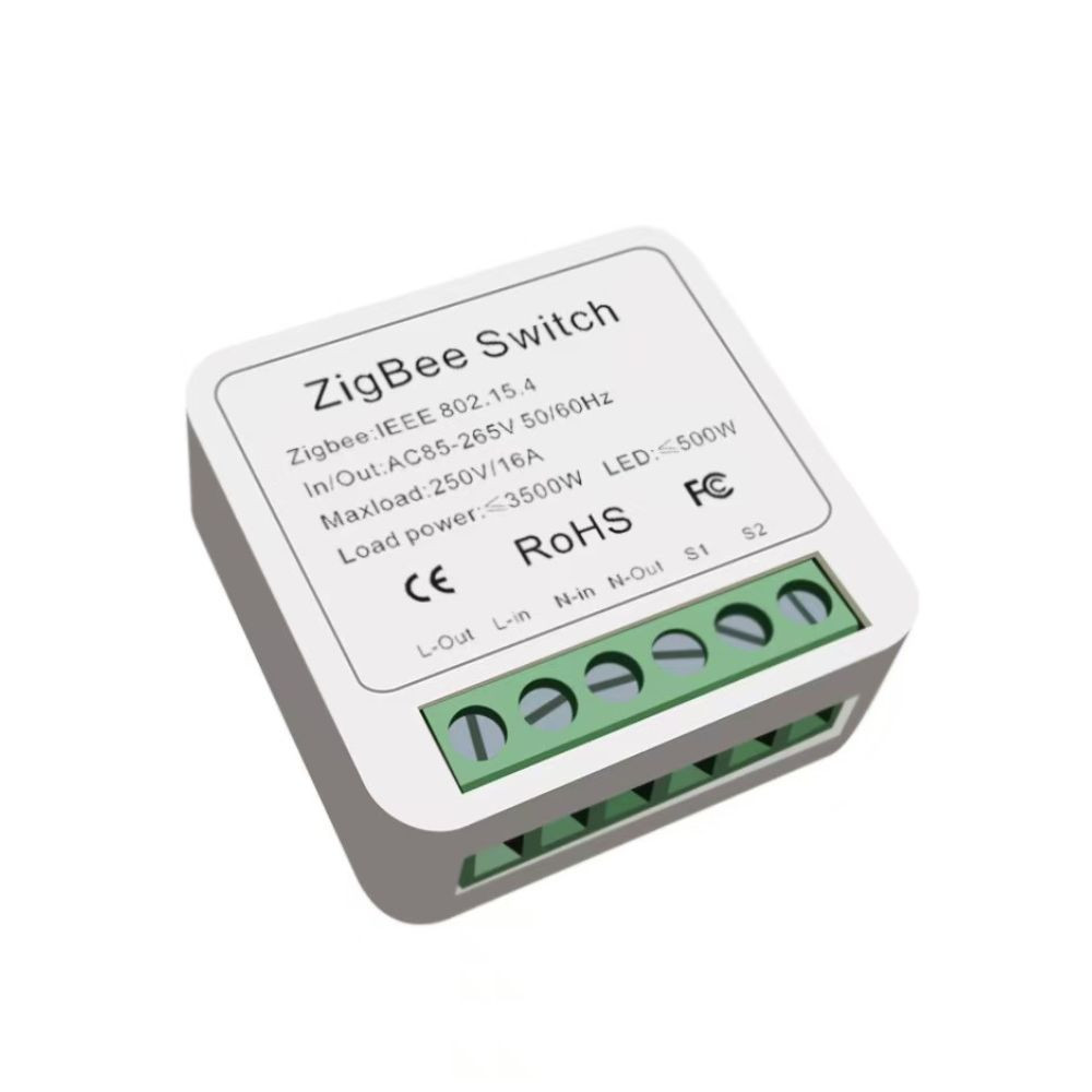 SmartWise Mini ZB (Zigbee 3.0) okosrelé (16A), kapcsolóbemenettel kapcsolórelé SmartWise Mini ZB (Zigbee 3.0) okosrelé (16A), kapcsolóbemenettel kapcsolórelé