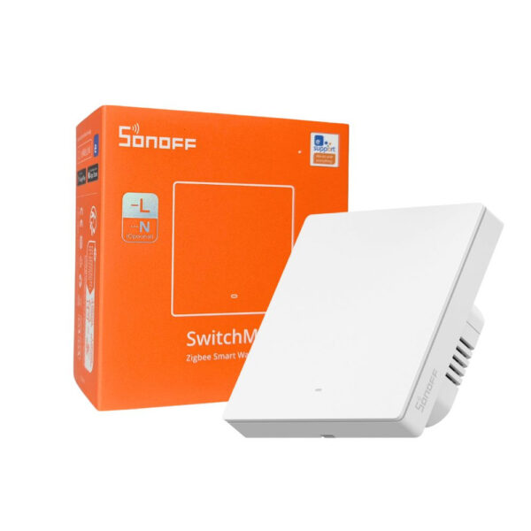 Sonoff SwitchMan M5 Zigbee 1 áramkörös, okos villanykapcsoló, fehér (ZBM5-1C-86W) fali kapcsoló ZBM5-1C-86W