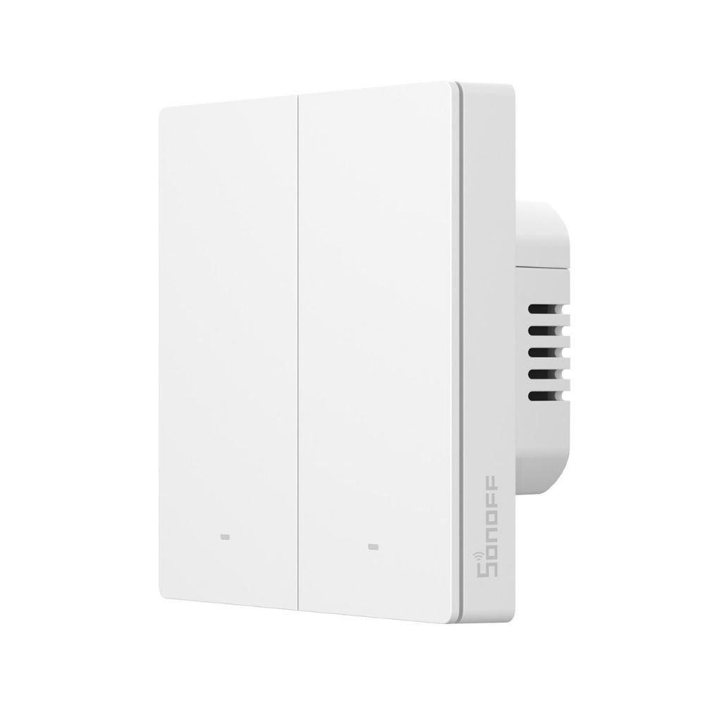 Sonoff SwitchMan M5 Zigbee 2 áramkörös, okos villanykapcsoló, fehér (ZBM5-2C-86W) fali kapcsoló ZBM5-2C-86W Sonoff SwitchMan M5 Zigbee 2 áramkörös, okos villanykapcsoló, fehér (ZBM5-2C-86W) fali kapcsoló ZBM5-2C-86W