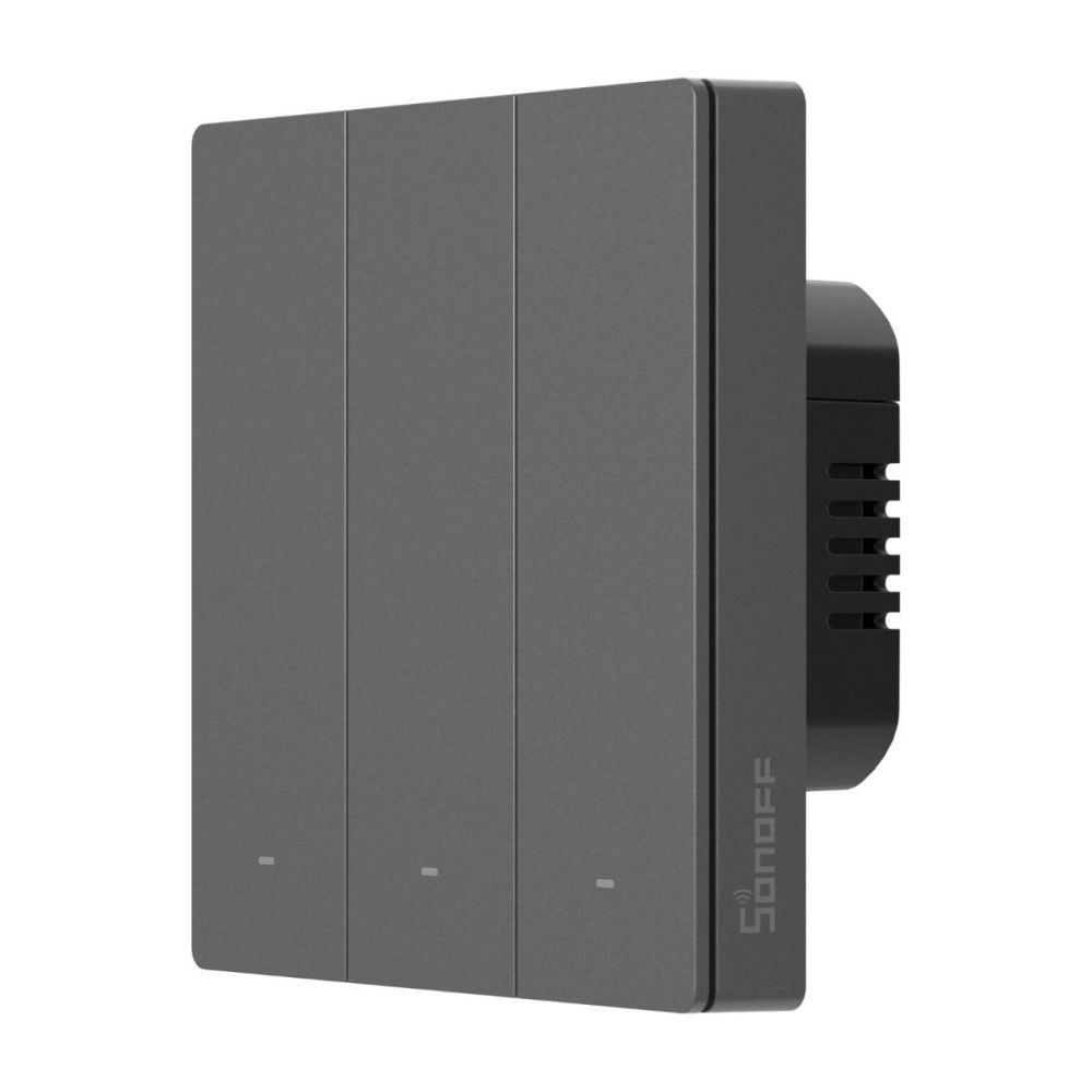 Sonoff SwitchMan M5 – 3 áramkörös villanykapcsoló, Wi-Fi, Matter, (ÚJ) szürke (M5-3C-86M) fali kapcsoló M5-3C-86M Sonoff SwitchMan M5 – 3 áramkörös villanykapcsoló, Wi-Fi, Matter, (ÚJ) szürke (M5-3C-86M) fali kapcsoló M5-3C-86M