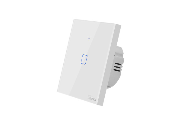 Sonoff TX T0 EU 1C WiFi-s, távvezérelhető, érintős villanykapcsoló (fehér) SON-KAP-TXT01 Okos villanykapcsolók (fázis+nulla)