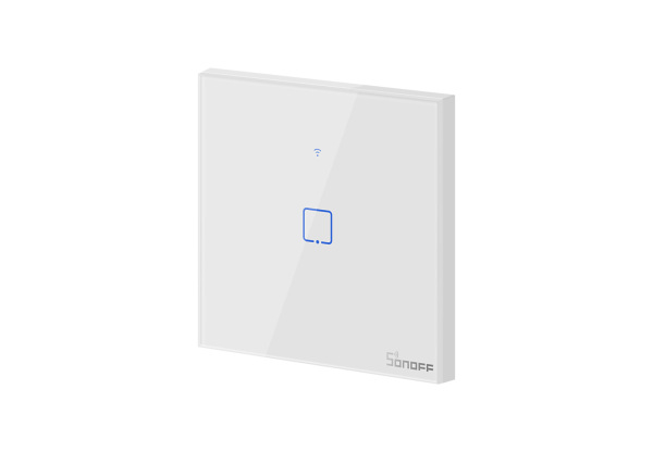 Sonoff TX T0 EU 1C WiFi-s, távvezérelhető, érintős villanykapcsoló (fehér) SON-KAP-TXT01 Okos villanykapcsolók (fázis+nulla)