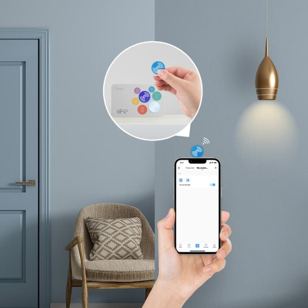 Sonoff NFC chipes matrica (egy kártyán 2 db) NFC címke NFC Tag Sonoff NFC chipes matrica (egy kártyán 2 db) NFC címke NFC Tag