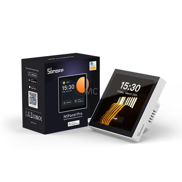 Sonoff NSPanel Pro érintőképernyős vezérlőpanel, Zigbee és Bluetooth gateway, fehér Okosotthon NSPanel86PW Sonoff NSPanel Pro érintőképernyős vezérlőpanel, Zigbee és Bluetooth gateway, fehér Okosotthon NSPanel86PW