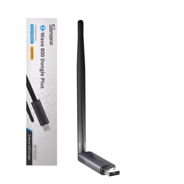 SONOFF Z-Wave 800 Dongle Plus – Z-Wave USB vezérlő. LR, szürke (Dongle-PZG23) átjáró / központi egység SONOFF Z-Wave 800 Dongle Plus – Z-Wave USB vezérlő. LR, szürke (Dongle-PZG23) átjáró / központi egység