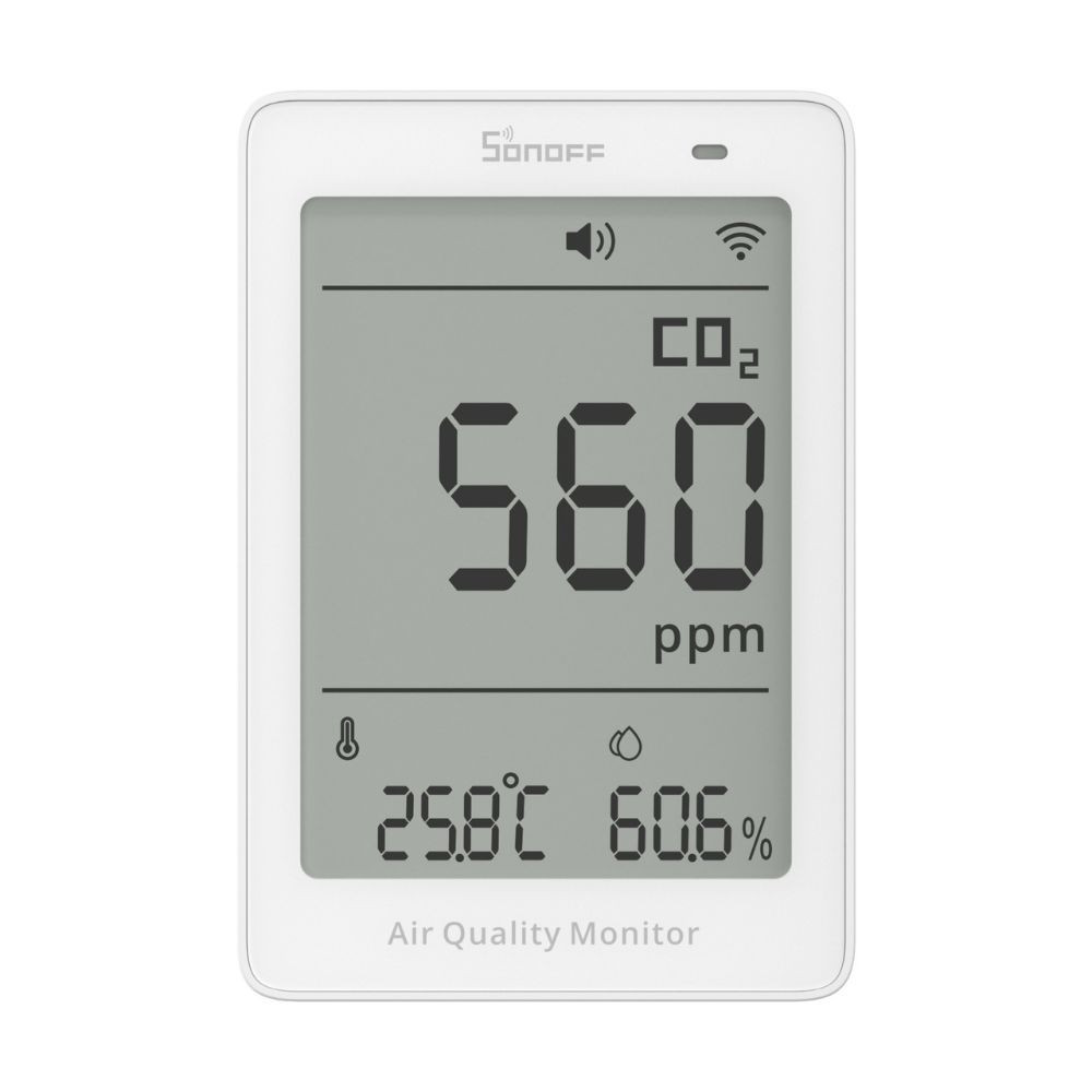 SONOFF AirGuard CO2 SAWF-08P – levegőminőség-érzékelő, Matter, Wi-Fi, fehér érzékelő SONOFF AirGuard CO2 SAWF-08P – levegőminőség-érzékelő, Matter, Wi-Fi, fehér érzékelő