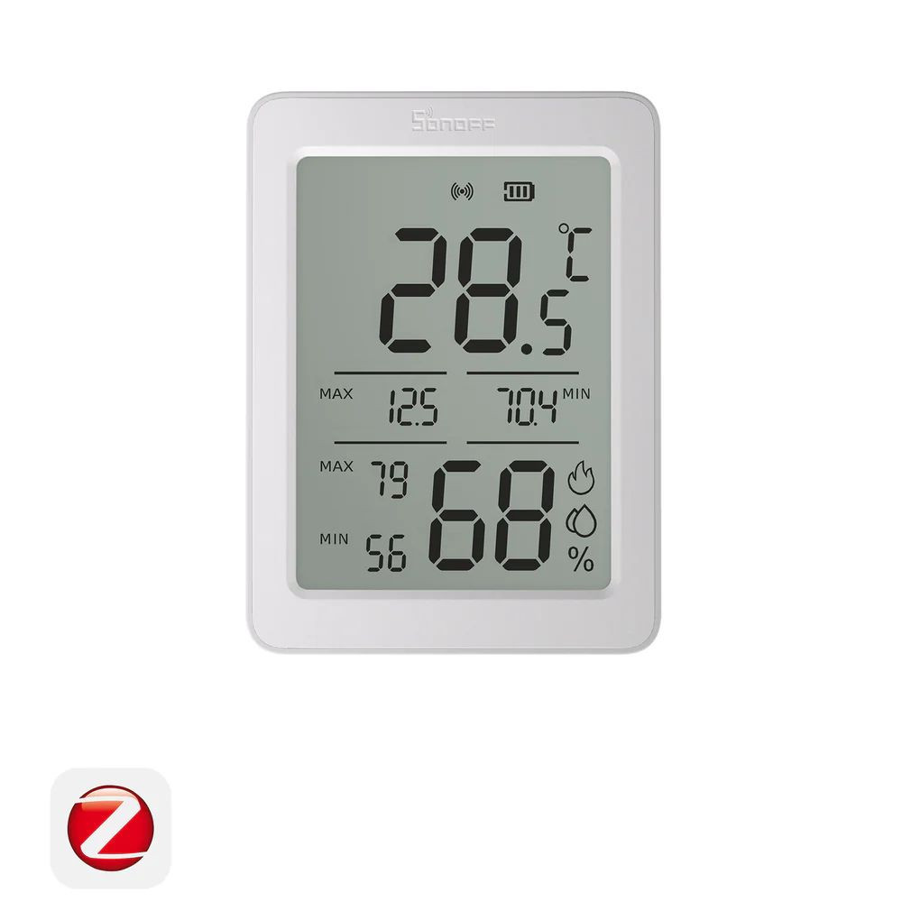 SONOFF AirGuard TH SNZB-02DR2 – hőmérséklet és pára érzékelő, LCD kijelzővel, Zigbee, fehér érzékelő SONOFF AirGuard TH SNZB-02DR2 – hőmérséklet és pára érzékelő, LCD kijelzővel, Zigbee, fehér érzékelő