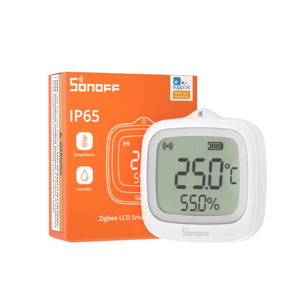 SONOFF SNZB-02WD Zigbee 3.0 vezeték nélküli, LCD kijelzős, IP65 kültéri hőmérő érzékelő 2APN5SNZB02L SONOFF SNZB-02WD Zigbee 3.0 vezeték nélküli, LCD kijelzős, IP65 kültéri hőmérő érzékelő 2APN5SNZB02L