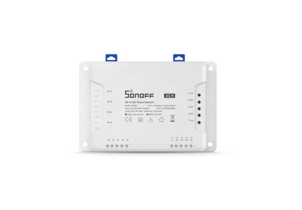 Sonoff 4CH (R3) WiFi-s okosrelé, négy áramkörös SON-REL-4CH-R3