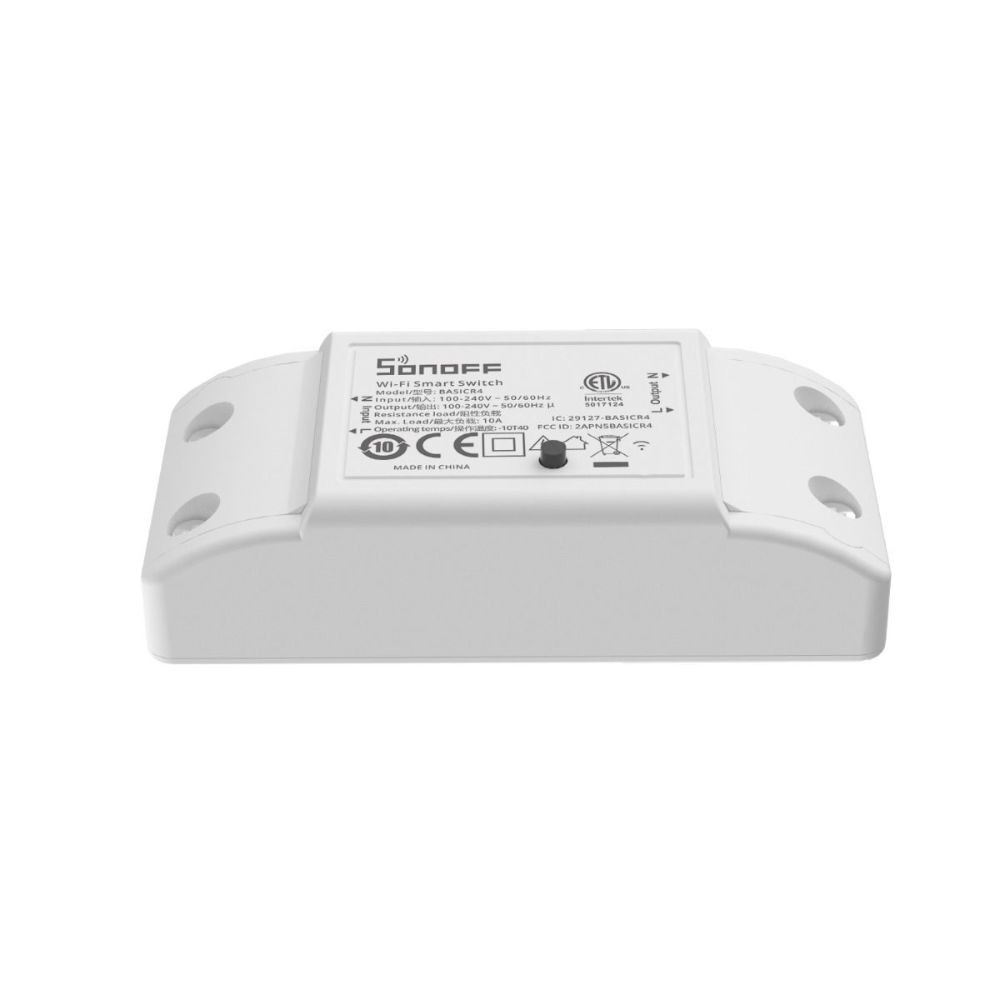 Sonoff Basic R4 – 1 áramkörös relé, Wi-Fi, eWeLink-Remote (BASICR4) kapcsolórelé BASICR4 Sonoff Basic R4 – 1 áramkörös relé, Wi-Fi, eWeLink-Remote (BASICR4) kapcsolórelé BASICR4