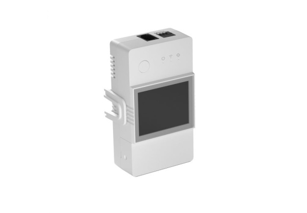 Sonoff TH20 Elite (R3) WiFi-s relémodul, kijelzővel, hőmérő bemenettel (20A) (THR320D) SON-REL-TH20D-R3 eWeLink WiFi-s relék és kismegszakítók