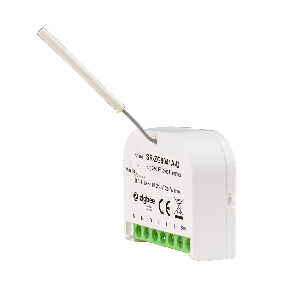 Sunricher Zigbee retrofit dimmer (fényerőszabályzó) modul, 230V csak fázis, 250W (SR-ZG9041A-D) fényerőszabályzó|kapcsolórelé SR-ZG9041A-D Sunricher Zigbee retrofit dimmer (fényerőszabályzó) modul, 230V csak fázis, 250W (SR-ZG9041A-D) fényerőszabályzó|kapcsolórelé SR-ZG9041A-D