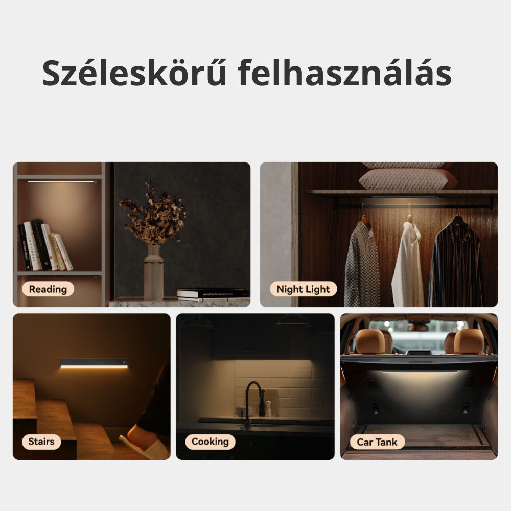 Yeelight A50 ultravékony, akkumulátoros mozgás-érzékelős szekrénylámpa (50cm) (YLYYD-0015) lámpa / izzó YLYYD-0015 Yeelight A50 ultravékony, akkumulátoros mozgás-érzékelős szekrénylámpa (50cm) (YLYYD-0015) lámpa / izzó YLYYD-0015