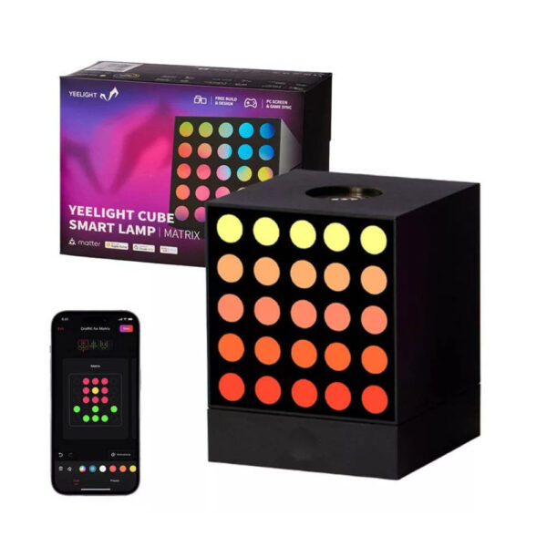 YEELIGHT Cube Smart Lamp – MATRIX Base – RGB LED asztali gamer / dekorációs lámpa – Alapmodul (YLFWD-0010) lámpa / izzó YLFWD-0010 YEELIGHT Cube Smart Lamp – MATRIX Base – RGB LED asztali gamer / dekorációs lámpa – Alapmodul (YLFWD-0010) lámpa / izzó YLFWD-0010