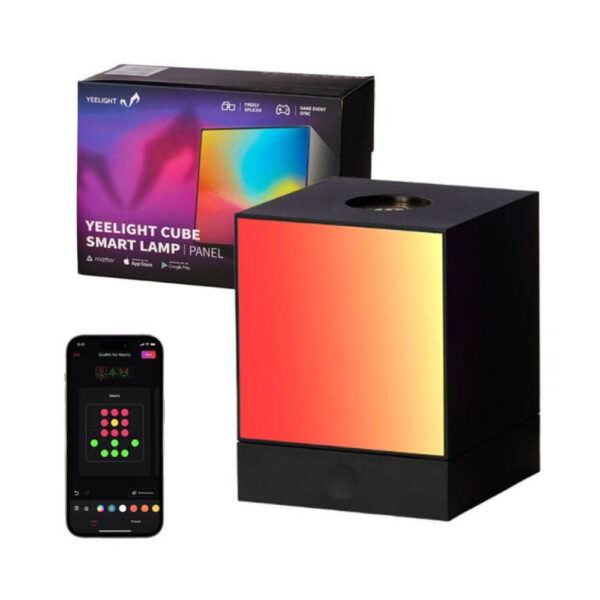 YEELIGHT Cube Smart Lamp – PANEL Base – RGB LED asztali gamer lámpa / dekorációs lámpa – Alapmodul (YLFWD-0009) lámpa / izzó YLFWD-0009 YEELIGHT Cube Smart Lamp – PANEL Base – RGB LED asztali gamer lámpa / dekorációs lámpa – Alapmodul (YLFWD-0009) lámpa / izzó YLFWD-0009
