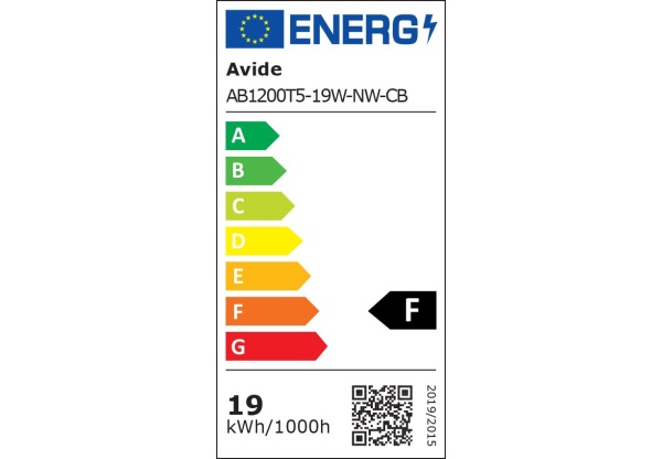 Avide LED T5 Integrált Fénycső 19W 1200mm NW 4000K Hálózati kábellel Integrált