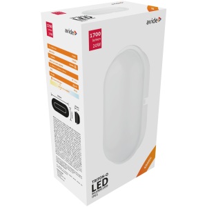 Avide Cseppálló Mennyezeti Lámpa Mars Kerek IP65 20W NW 4000K Fehér + Inverter IP Védett