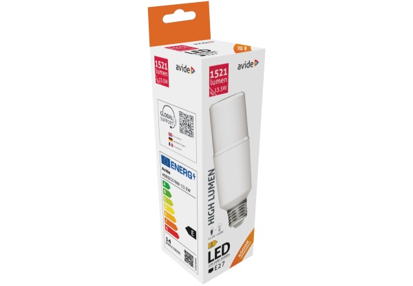 Avide LED Bright Stick izzó T45 13.5W E27 NW 4000K Stick