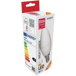 Avide LED Candle 6W E14 NW 4000K Gyertya