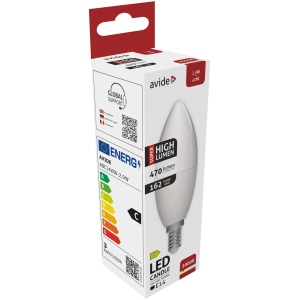 Avide LED Candle 8W E27 NW 4000K Gyertya