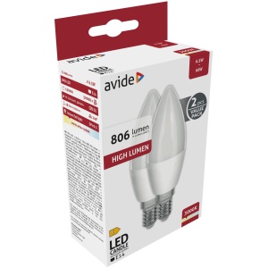 Avide LED Candle Flame 6.5W E14 NW 4000K Gyertya