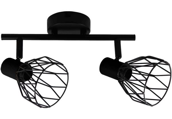 Avide Mennyezeti Lámpa Ivy 2xE14 Foglalattal Fekete Fényforrás nélküli
