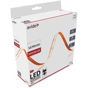 Avide LED Szalag Bliszter RF 24V COB NW IP20 2m Szettek