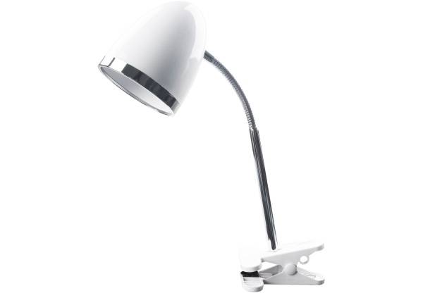 Avide Basic Asztali Lámpa Csíptethető Fehér E27 max.15W Basic