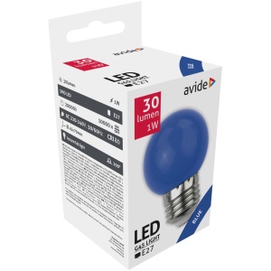 Avide Dekor LED Filament fényforrás 1W E27 Lila Dekor LED