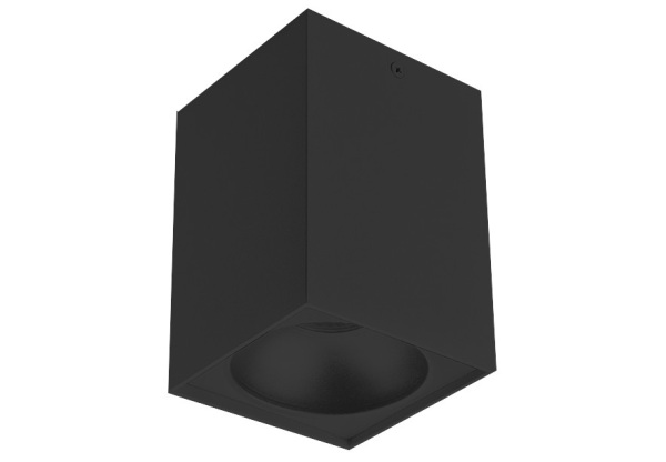Avide GU10 Lámpatest Négyzetes Fekete Fényforrás nélküli